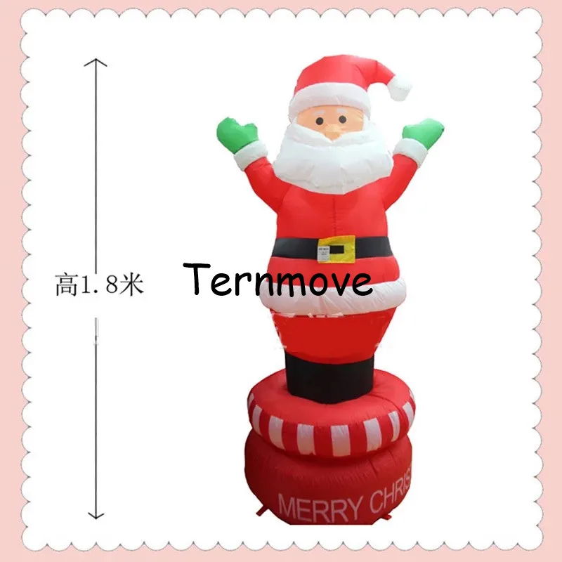 lighting Airblown Inflatable Christmas Santa Claus Lighted Party Decoration 2018 Gifts New Year Decor for Home air Toys snowman