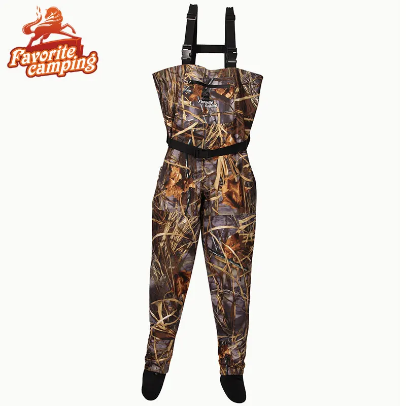 Brand Nylon Waterproof Permeable Breathable Camouflage Fishing Wader for fishing Hunting waterproof Ghillie Suit fishing wader