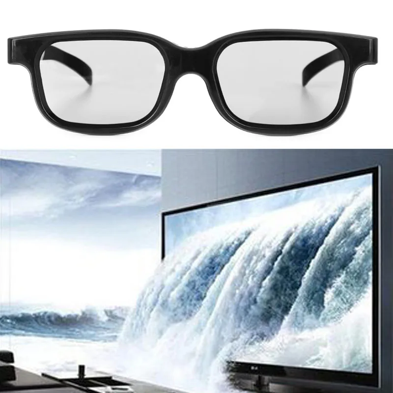 1 PC High Quality Polarized Passive 3D Glasses Black H3 For TV Real D 3D Cinemas