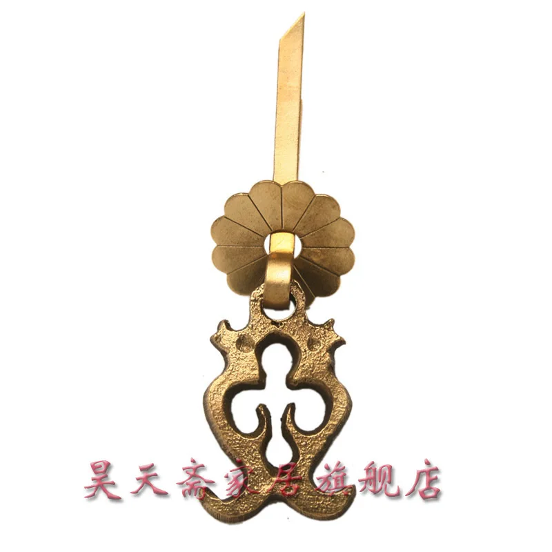 [Haotian vegetarian] antique copper handle / antique furniture copper fittings / Chinese decoration accessories HTE-107