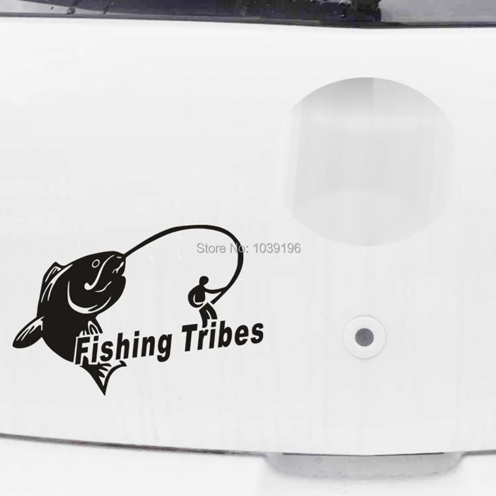 Fishing Tribes Funny Car Sticker Auto Decal Car Accessories Sticker for Tesla ToyotaChevrolet Volkswagen Hyundai Kia Lada