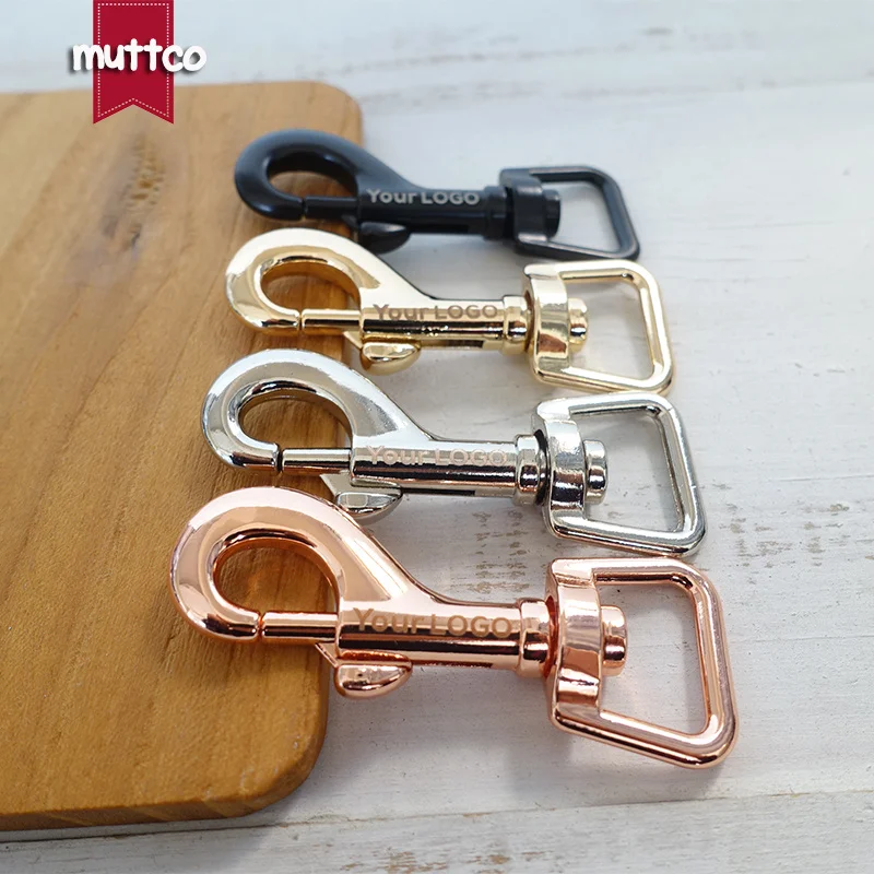 

10pcs/lot Engraved buckle, We provide laser engraving service customize LOGO 15mm dog clip hook 4 colors