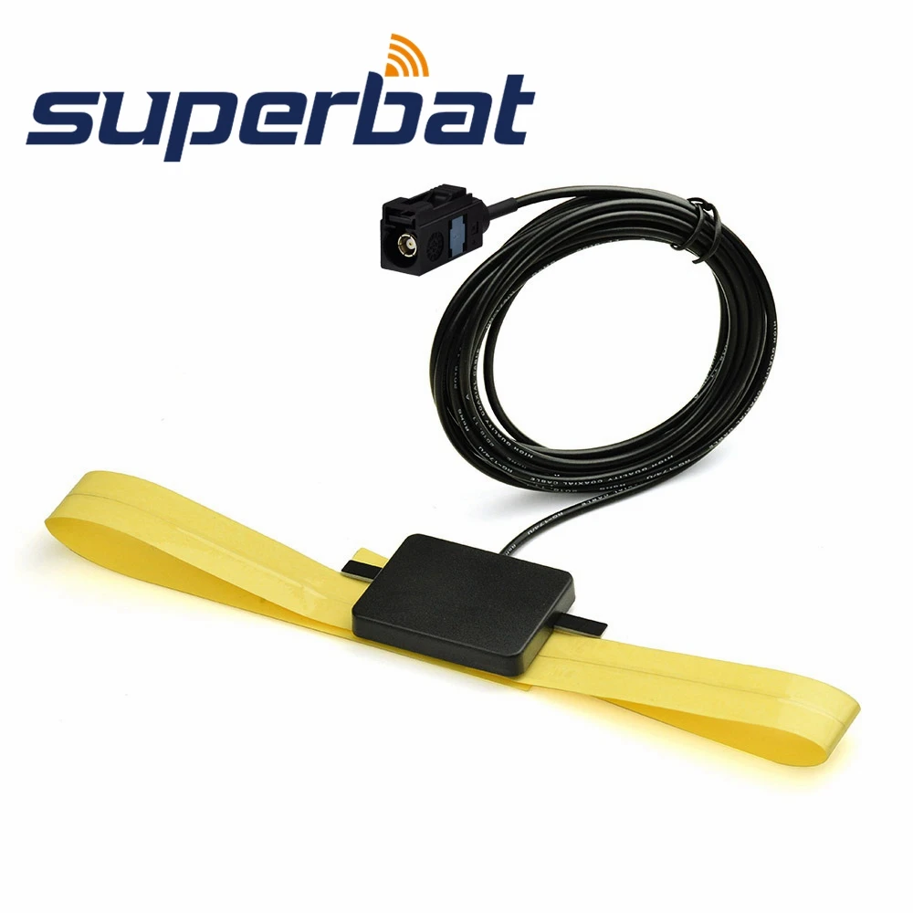 Superbat DAB/DAB+Car Radios Aerial Internal Glass Mount Antenna Fakra A Female Connector for Alpine Ezi-DAB Pure Highway 300Di