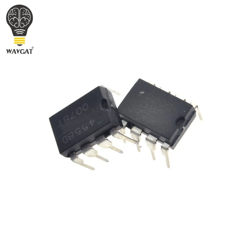 100PCS JRC4558 4558 4558D DIP-8 Integrate IC Chip DUAL OPERATIONAL AMPLIFIER Original and NEW