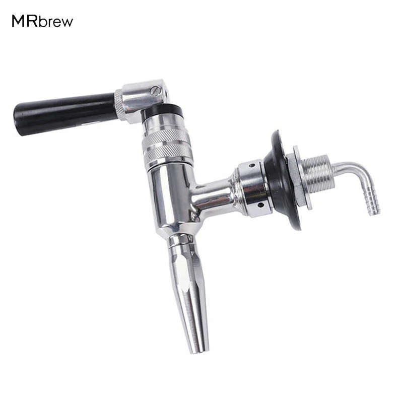 

Stainless Steel Draft Beer Dispensing Nitrogen Nitro Tap , Stout Beer Faucet,coffee tap with Black Handle