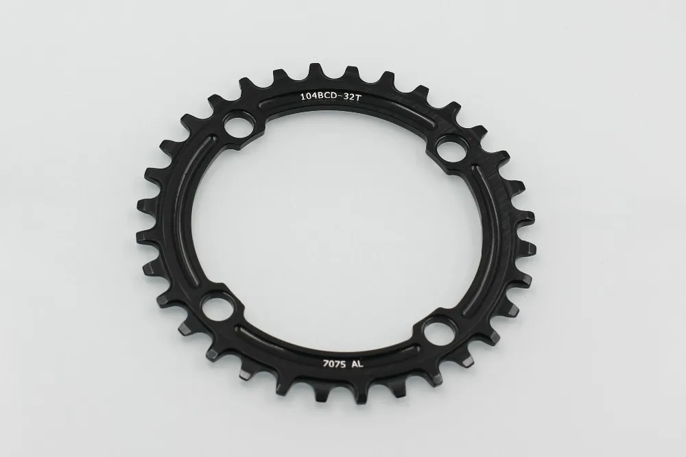 Mountain bike crankset single plate refitting of plus or minus 7075 alloy 104 BCD - 32 t single tooth disc