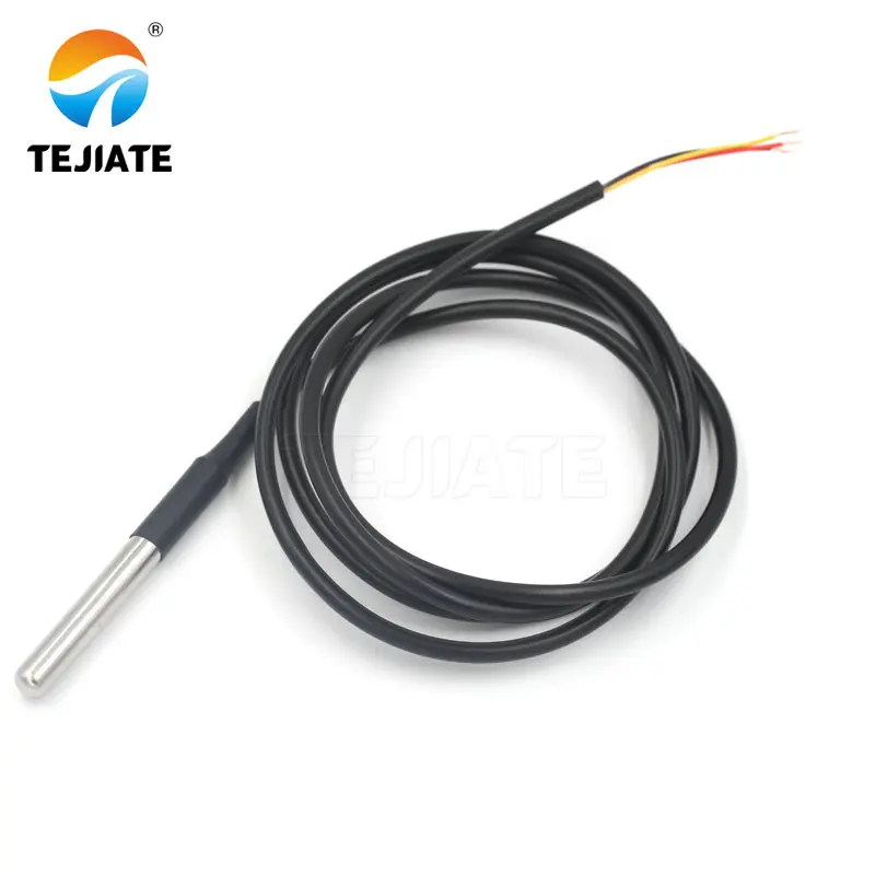 DS1820 Stainless steel package Waterproof DS18b20 temperature probe temperature sensor 18B20