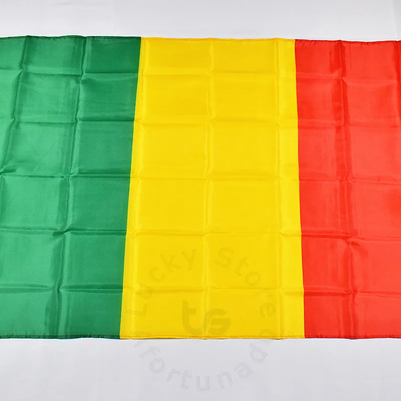 Mali 90*150cm flag Banner Hanging Mali  National flag  for meet,Parade,party.Hanging,decoration