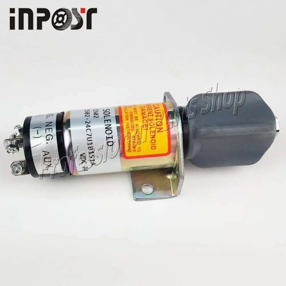 

1502-24C7U1B1S1A 3 Terminals Shut Off Stop Solenoid For Woodward 1500-2132 24V