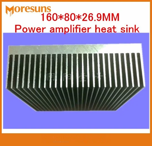 2pcs Aluminum Heat dissipation radiator 160*80*26.9MM Power amplifier heat sink