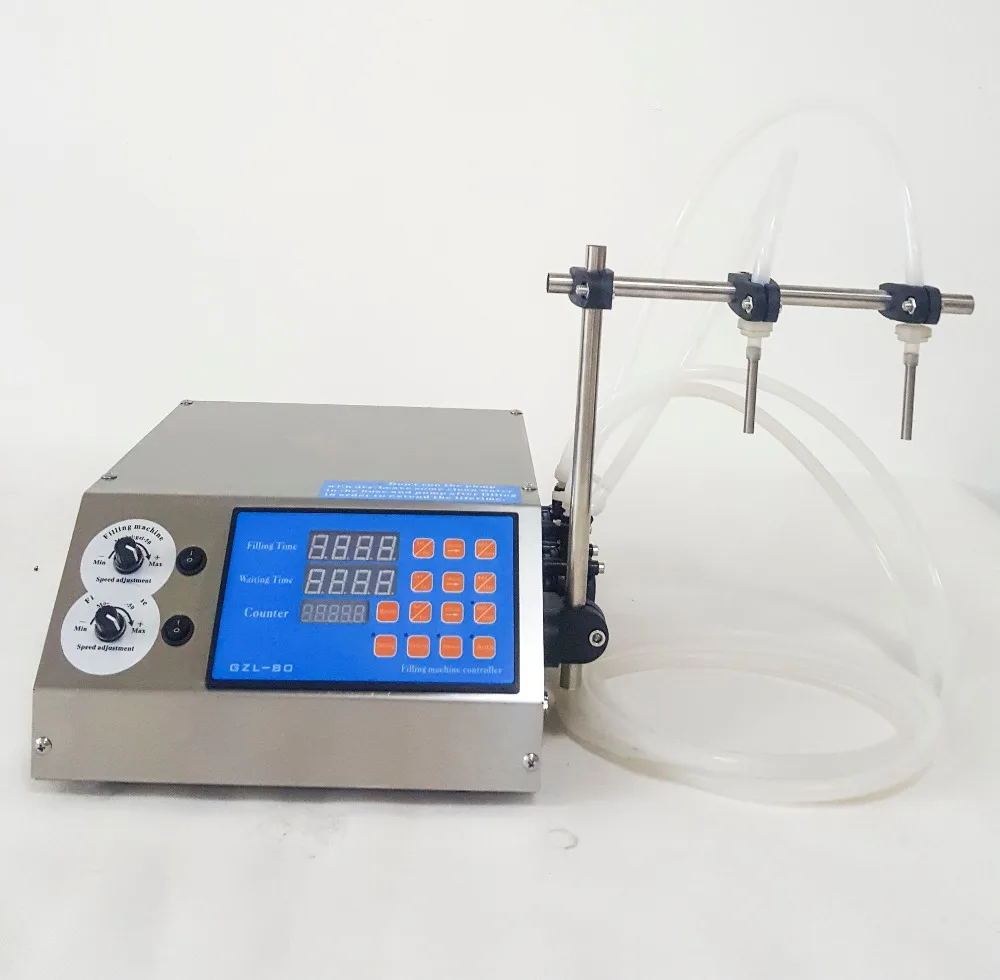 GZL-80 new Digital olio essenziale di macchina di rifornimento con 2 ugelli modello di pompa peristaltica di riempimento profumo