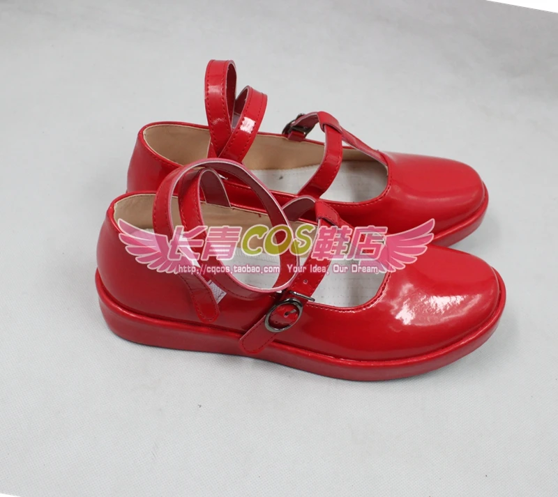 Wonderful Wonder World Alice Red Cosplay Daily Shoes C006