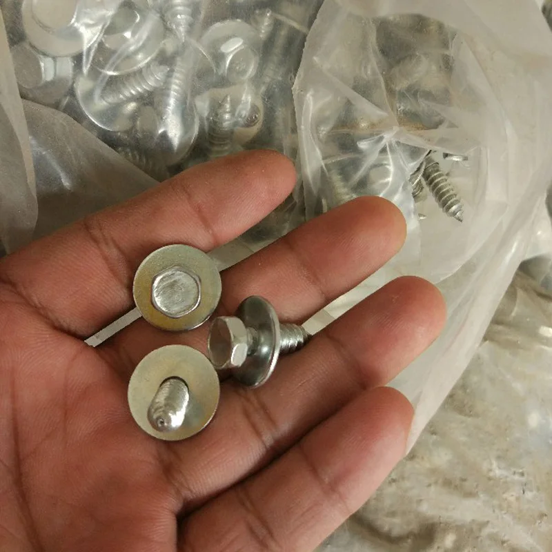 KE LI MI Galvanized silver Metal Rivet Body Screw Interior Trim Panel Hex Bolts Car Fender Fastener Rivets