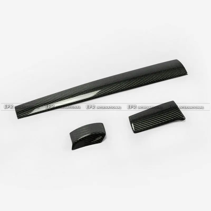 Car-styling For 10th Generation Civic FC Carbon Fiber Center Dash Trim 3pcs LHD Glossy Fibre Interior Body Kit Accessories Part