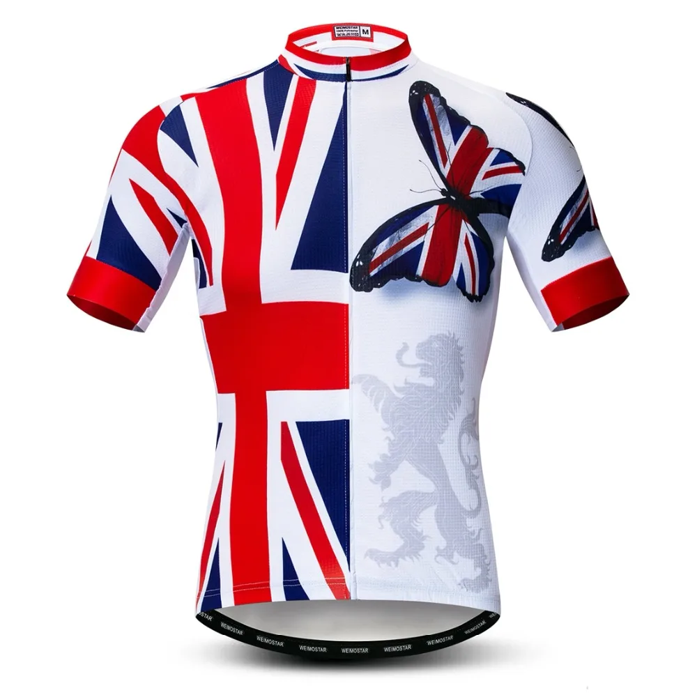 Country 2022 Cycling Jersey Men Mountain Bike Team MTB Bicycle Shirt Short sleeve Road Top Uniform Summer Canada US Red White