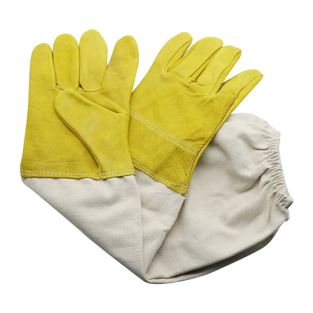 

Professional Protective Apiculture Gloves Goatskin Sleeves Beekeeper Anti Bite Bee Tools Beekeeping Equipment 1 Pair