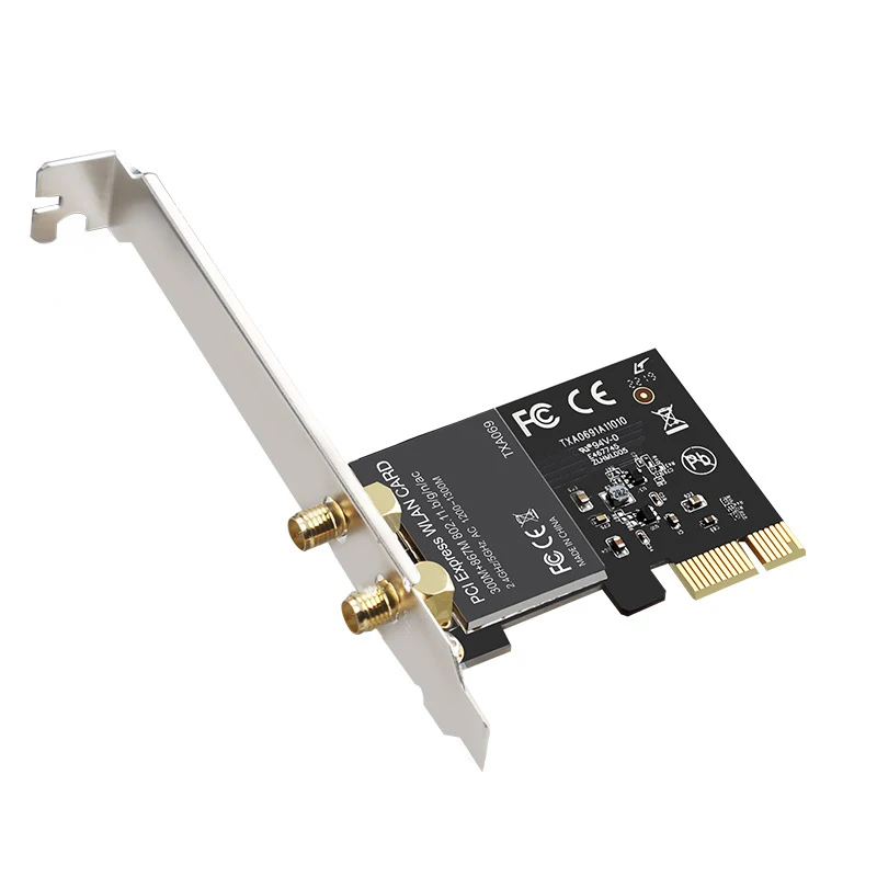 Dual Band 5G 1200Mbps PCIe WIFI scheda di rete lan wireless adattatore wifi pci express chip Realtek 8112AE