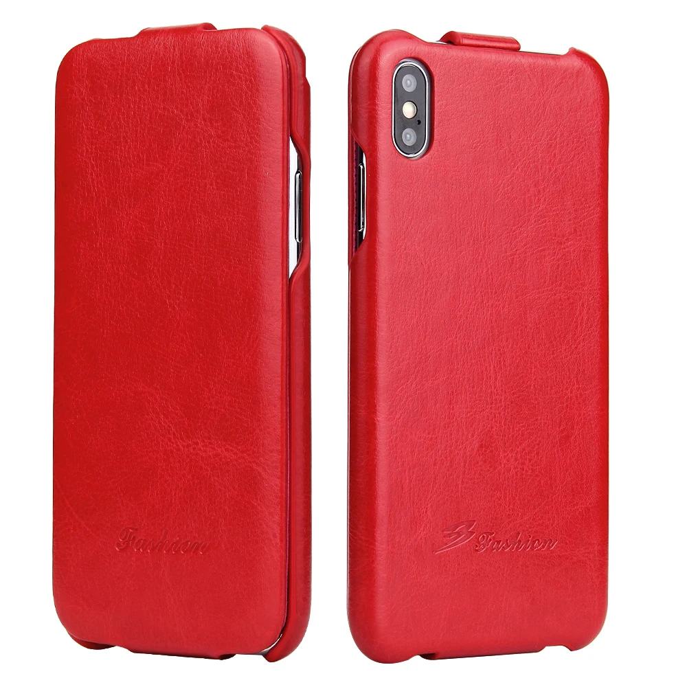 Fierre Shann Vertical Flip Leather Cover Case for Apple iPhone 16 Pro Max 15pro 14 13 Phone Protector Fundas Coque for iphone 11