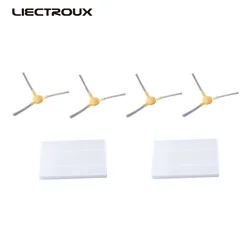 (For C30B,XR500) Liectroux Original Spare Parts Pack for Robot Vacuum Cleaner , Including Side Brush x 4pcs + HEPA Filter x 2pcs