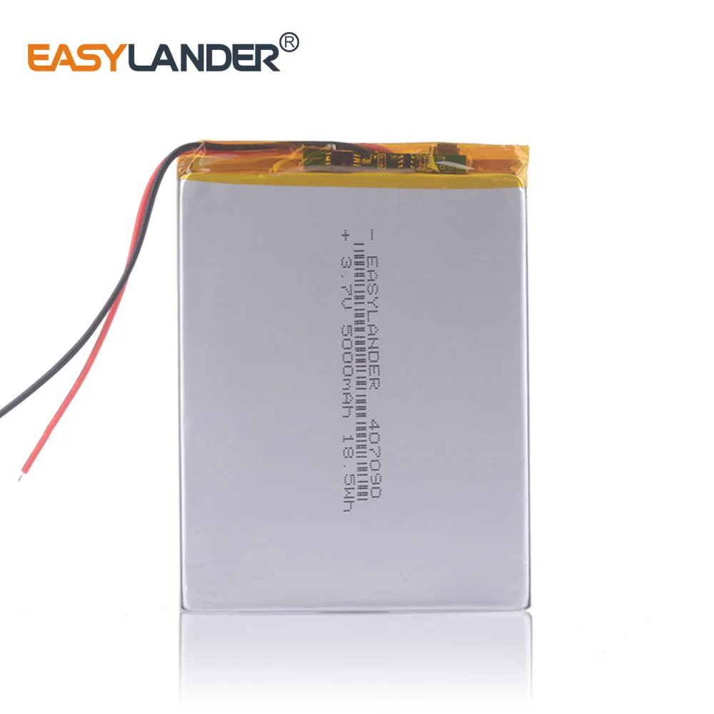 CE Rohs 5000mah Li-ion 307090 357090 3.7V Polymer lithiumion Battery  e-book texet TB-536FL tablet tekset digma idxd7