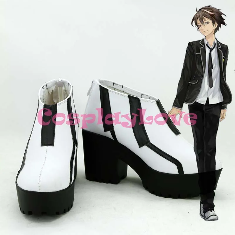 GUILTY CROWN Shu Ouma Cosplay Shoes Boots Hand Made Custom-madeFor Halloween Christmas Festival CosplayLove