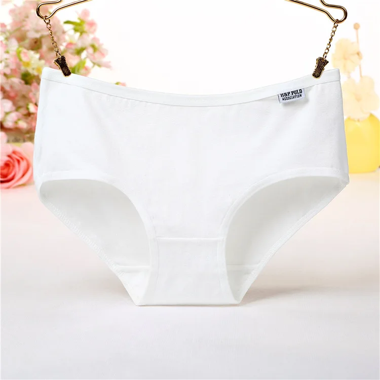 7Pcs Baumwolle Höschen für Frauen Unterwäsche Plus Größe Kurze Mädchen Sexy Dessous Einfarbig Höschen Weibliche Nahtlose Unterhose Damen – Detail 14