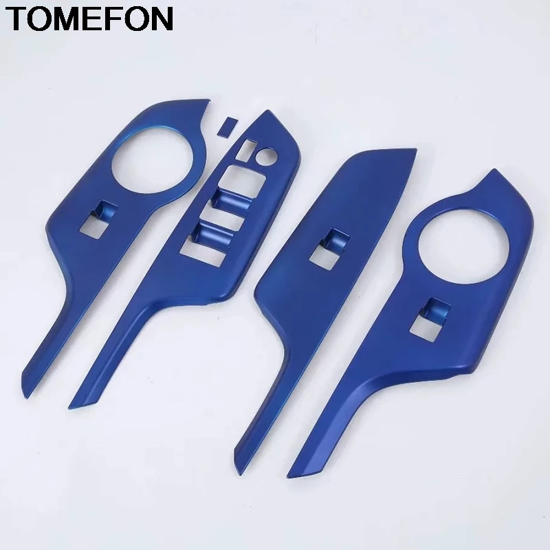 

TOMEFON For Toyota C-HR CHR 2016 2017 2018 LHD Inner Power Window Switch Frame Moulding Cover Trim Interior Accessories ABS