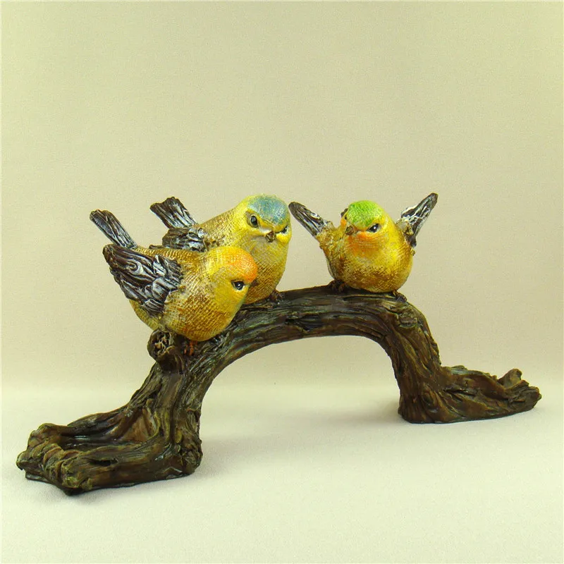 Handmade Birds Candle Holder Ornamental Resin Miniatures Birdie Candlestick Art and Craft Tealight Party Decor Home Accessories