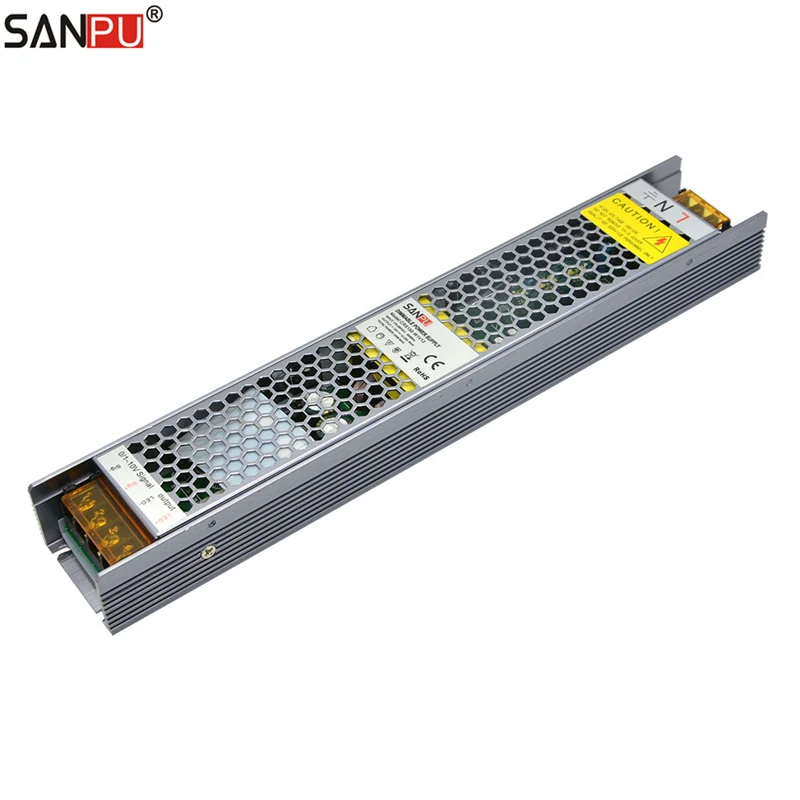 SANPU 12V Dimmable LED Driver 150W 12A Triac 0-10V 2in1 Dimming 12VDC Switch Mode Power Supply 220 240V AC-DC 12Volt Transformer