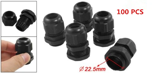 

100 шт. черный PG16 водостойкий кабельный сальник крепежный соединитель Соединительный крепеж