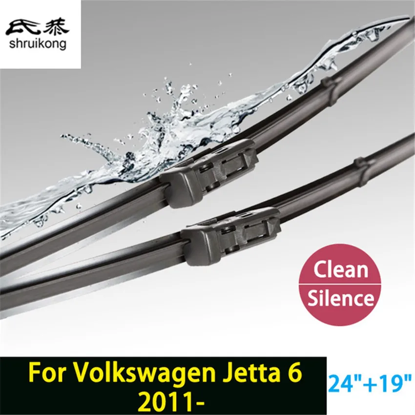 2pcs car stickers Wiper blades for VW Volkswagen Jetta 6 MK6 (from 2011 onwards) 24