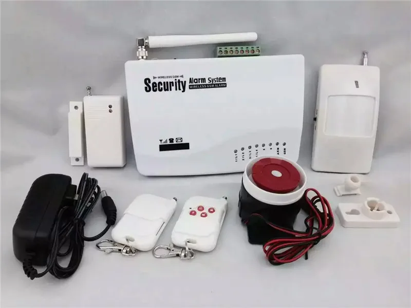 GSM /SMS 433Mhz Wireless Burglar Alarm System