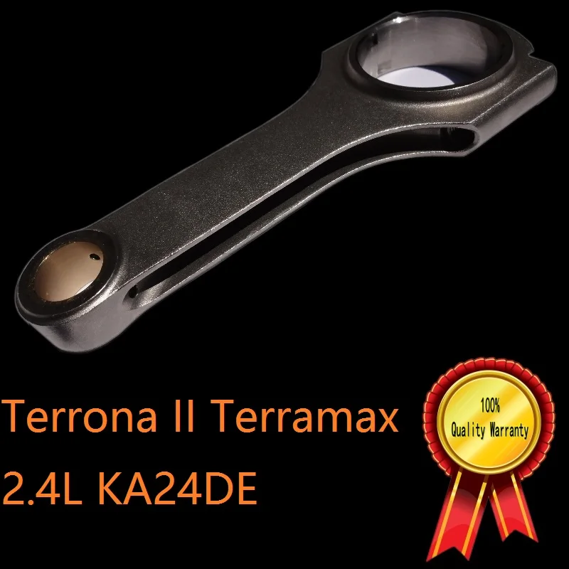 Terrona KA24DE connecting rod upgrade strong torque material billet forged 4340 steel bearing tang polishing for nissan Terramax