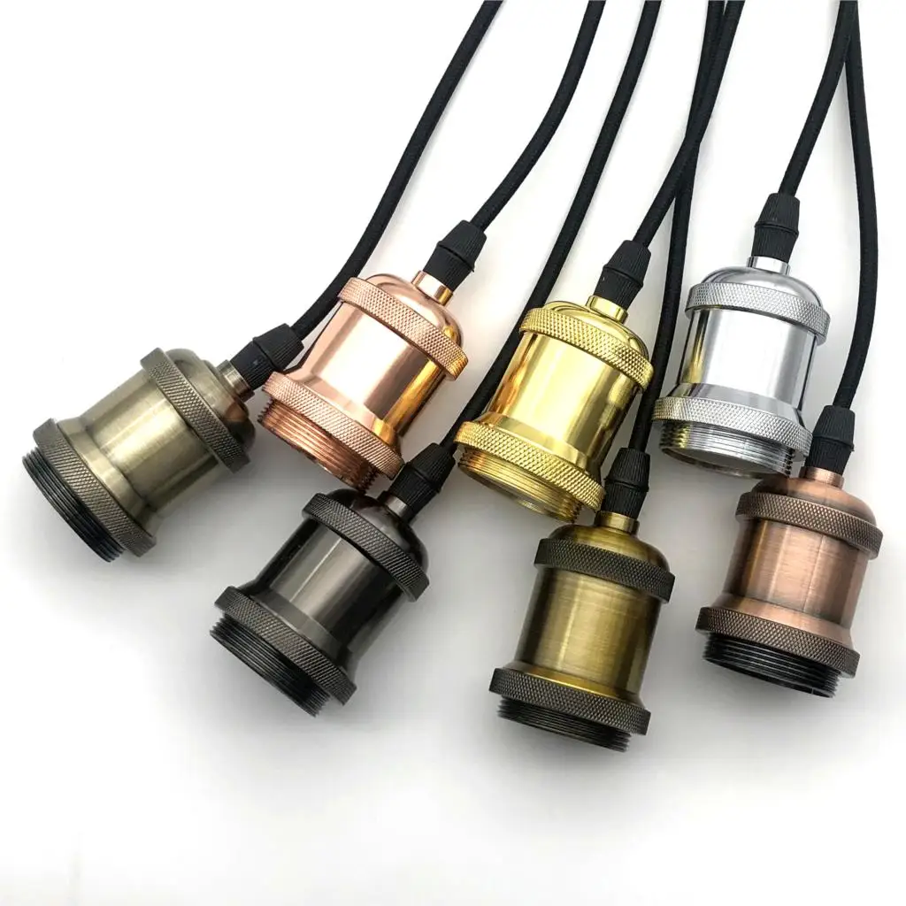 Luces colgantes de aluminio para Loft, lámpara Industrial de estilo nórdico Vintage, E27, 90-265V, moderna