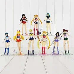 9 Styles Cartoon Anime Moon Figures PVC Action Collectible Model Toys