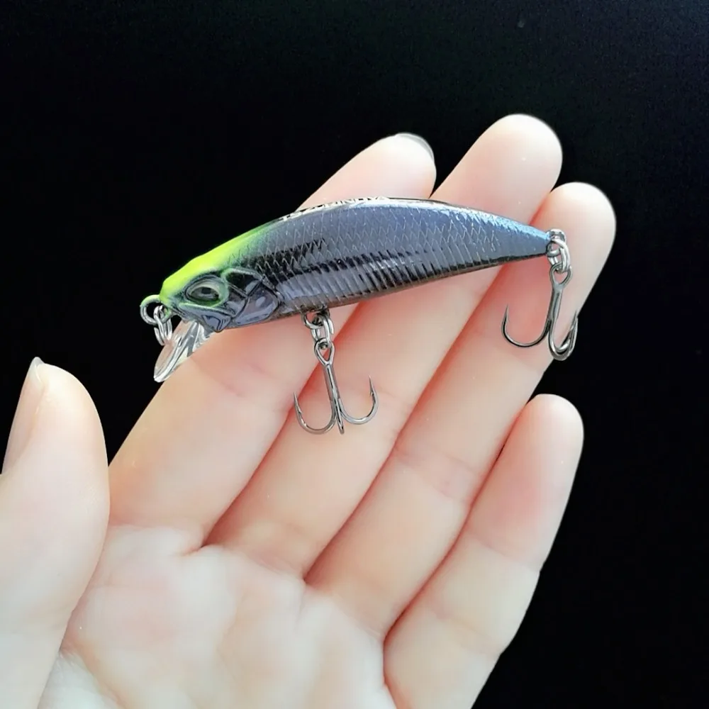 Tsurinoya 14pcs Hot Sale DW63 sinking Mini Minnow Bait 50mm 5g Fishing Hard Lures Lifelike 3D Fish Eyes