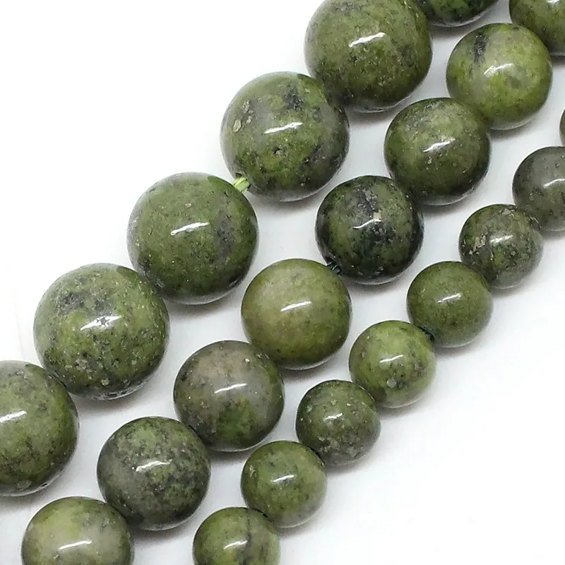 

Natural Green Lapis Lazuli Round Loose Stone Beads For Jewelry Making Fit DIY Bracelet Necklace Pick 6 8 10 mm 15 inch Wholesale