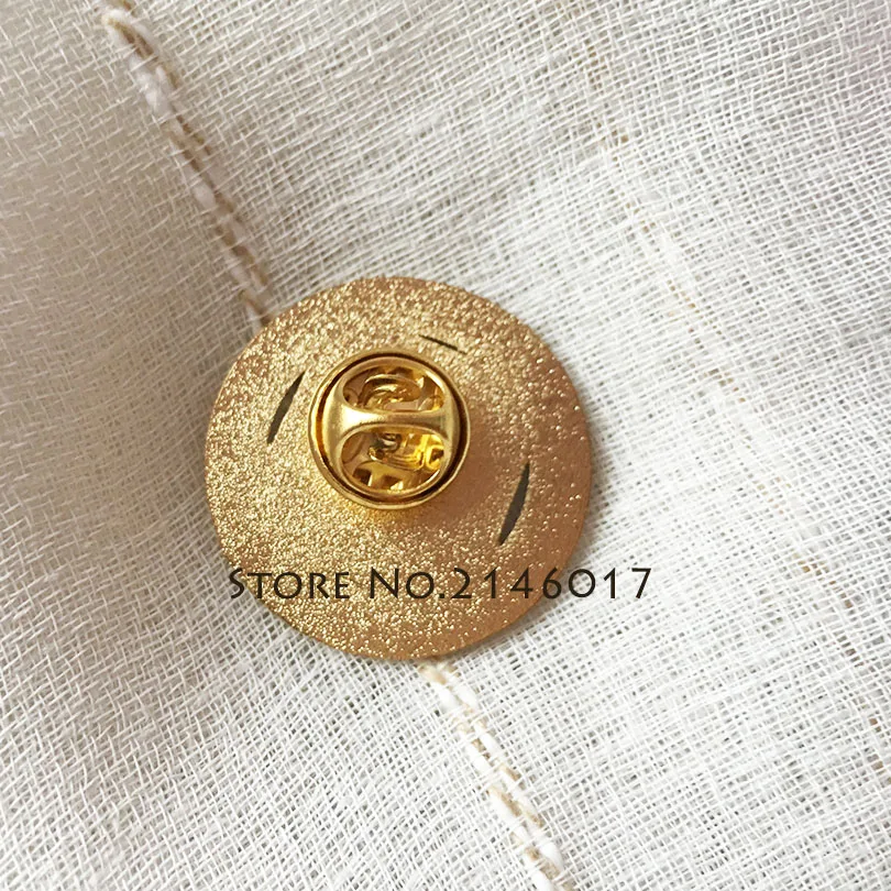 27mm Delux Knight Templar Large Lapel Pin Masonic Free Masons Round Enamel Brooch and Pins Masonry Metal Badge Free Masons Newly