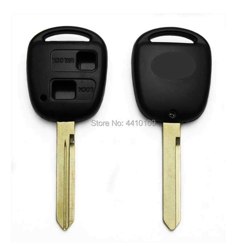 20pcs/Lot Wholesale 2Buttons Car Key Shell For Toyota Fob Case Cover Replacement Free Shipping