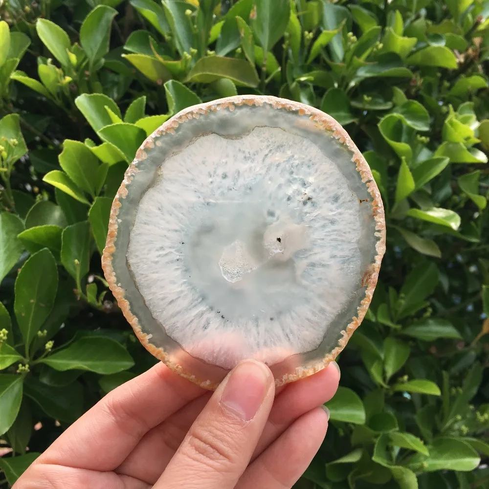 Natural Crystal Gem Stone Rough Agate Slice for  very beautiful agate specimen nature stones