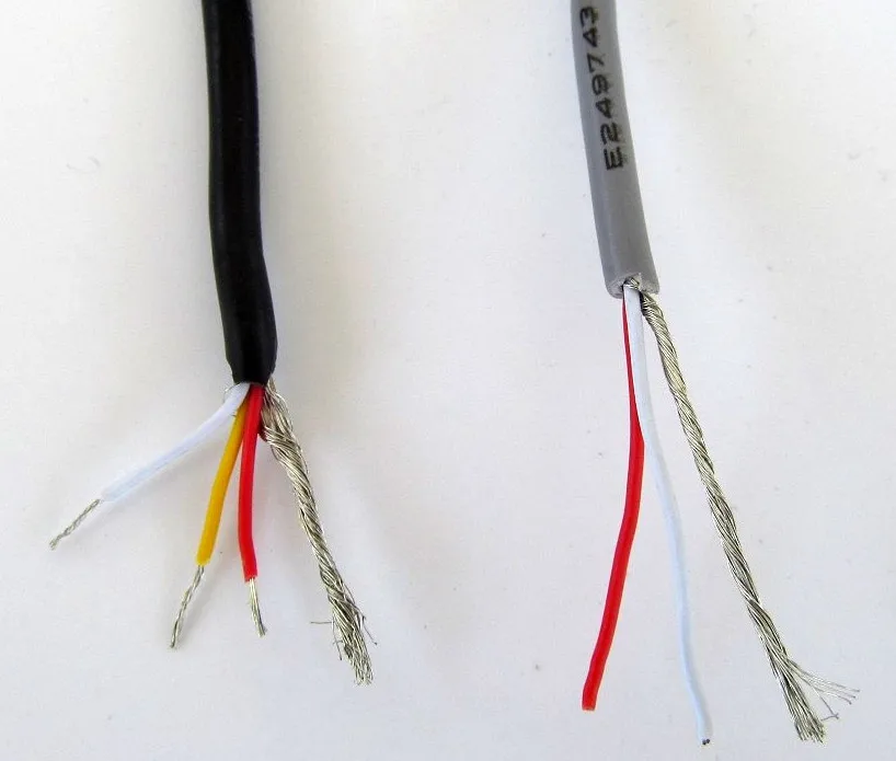 Nhanh Hàng Miễn Phí 10 Mét/lô UL2547 24AWG 2 Nhân 0.2 Vuông Che Chắn Dây Điện Tử Dây Tín Hiệu Âm Thanh Cáp Dữ Liệu Usb dây