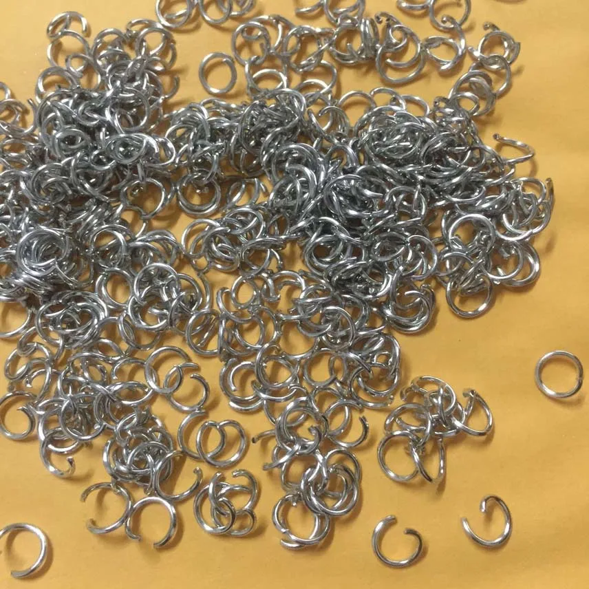 50g(500pcs) 0.7cm Adorn Article Link Chain Jewelry Connecting Ring Opening Lap