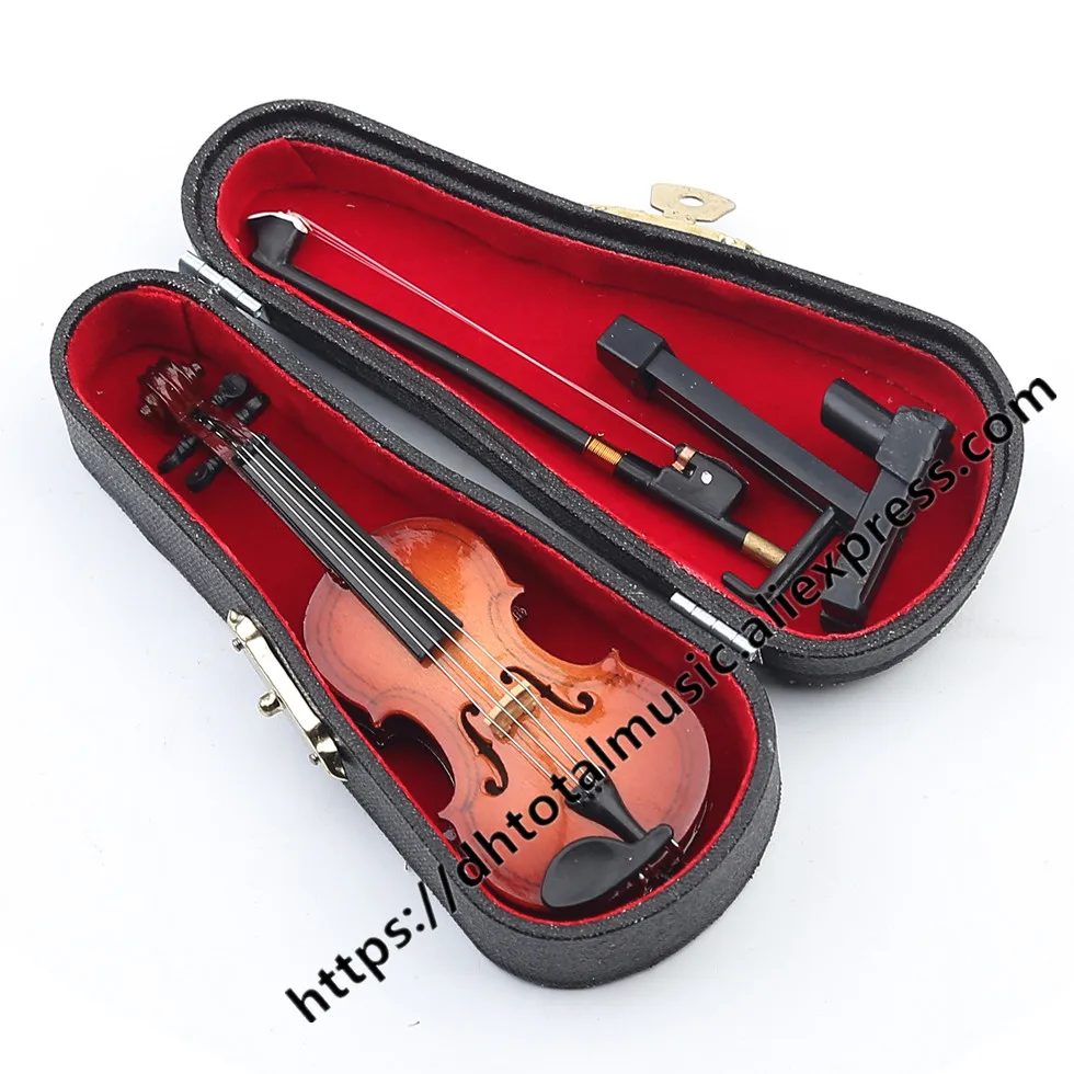 Dh 1/6 Scale Wooden Violin Model Action Figures Dollhouse Accessory Miniature Musical Instrument for Hot Toys Home Office Decor