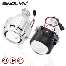 Sinolyn 2.5 Inch Bi Xenon Mini Projector Lenses For Headlight H7 H4 Car Lights H1 HID Magnifying Glass Lens Car Accessories DIY