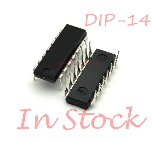 10pcs/lot CD4081BE DIP14 CD4081 DIP 4081 4081BE DIP-14 In Stock