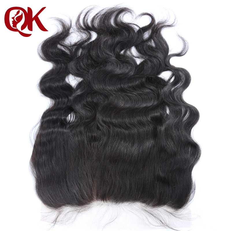 

QueenKing Hair Brazilian Lace Frontal Closure Body Wave Remy Hair 13x6 Plucked Natural Hairline Bleached Knots Human Hair Pieces