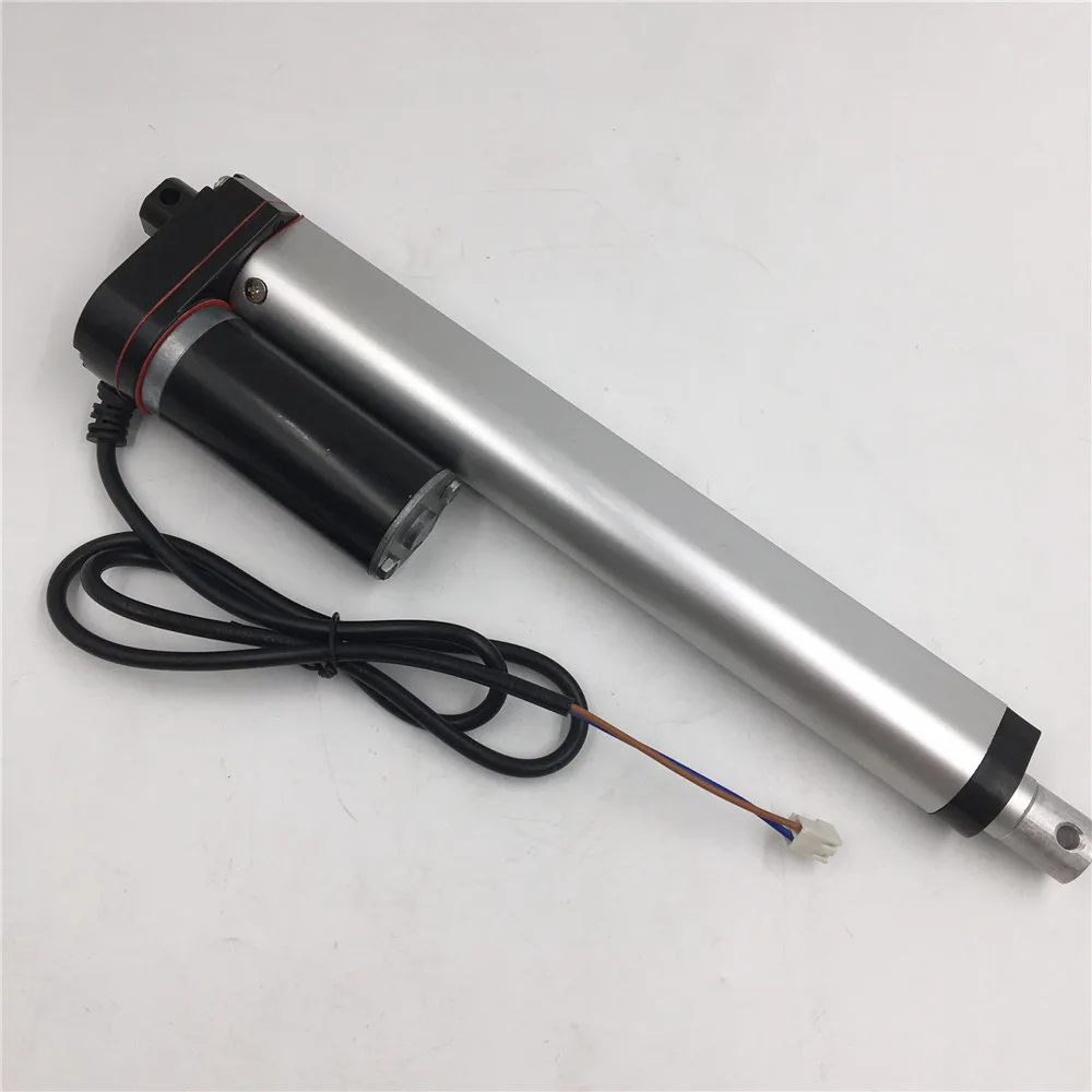 

Low Noise 12V Linear Actuator Motor 250mm 10'' inch Stroke 10mm/s 980N 220LBS DC Brush Linear Actuator Motor