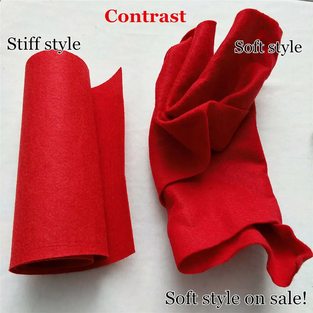 90*90cm Roll Soft Felt Fabric Non-woven Felt Fabric Sheet  DIY Sewing Dolls Crafts Accessories Material 1.4mm Thick BY THE Yard