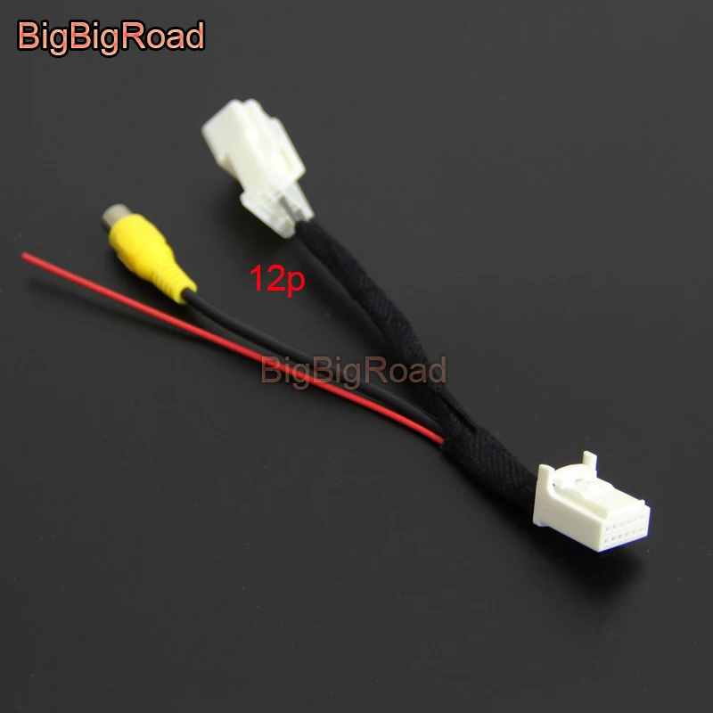 

BigBigRoad For Skoda Octavia Mk3 (5E) 2012- 2017 2018 Car Adapter Connector Wire Cable Rear View Camera Original Video Input RCA