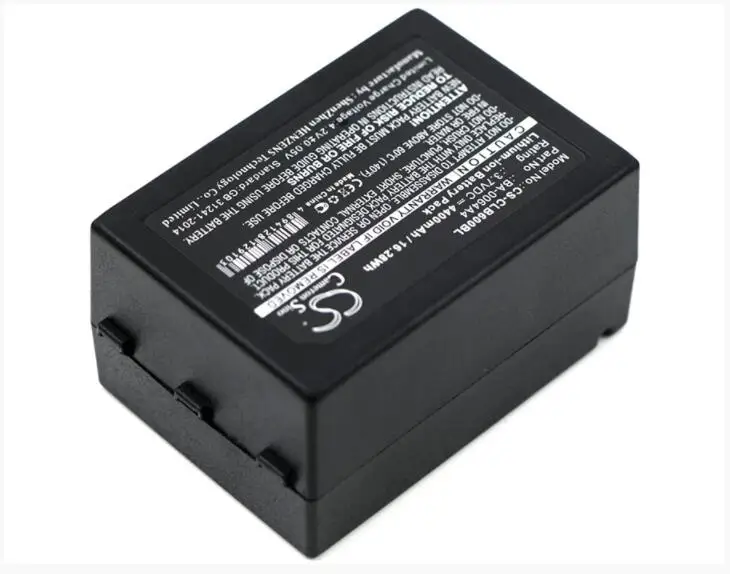 Cameron Sino 4400mAh battery for  CIPHERLAB CP60 CP60G BA-0064A4 BCP60ACC00002 BarCode, Scanner Battery